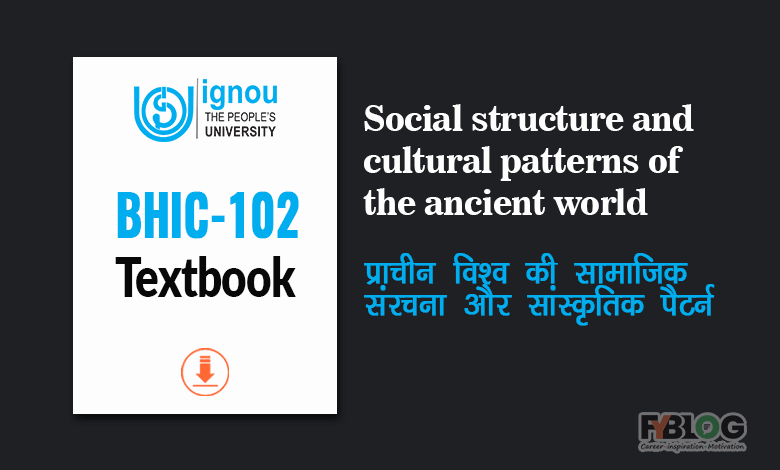 Ignou Book BHIC-102 Study Material
